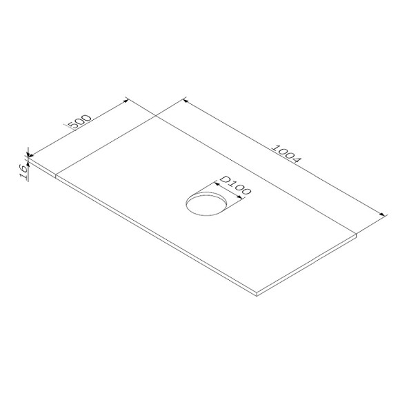 Столешница под раковину AM.PM Func 100 M8FST1001WG Белая глянцевая Столешница под раковину AM.PM Func 100 M8FST1001WG Белая глянцевая