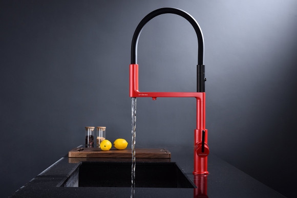 Смеситель для кухни Paulmark Tornado To213402-FI Пламя