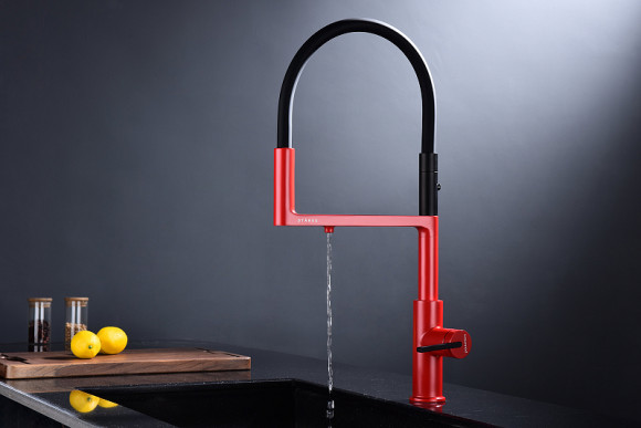 Смеситель для кухни Paulmark Tornado To213402-FI Пламя