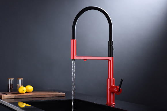 Смеситель для кухни Paulmark Tornado To213402-FI Пламя