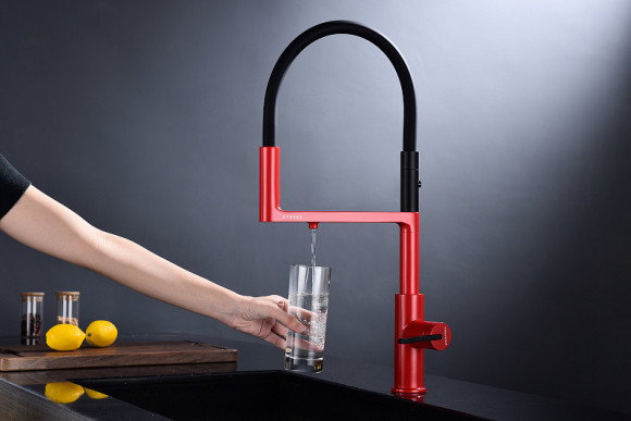 Смеситель для кухни Paulmark Tornado To213402-FI Пламя