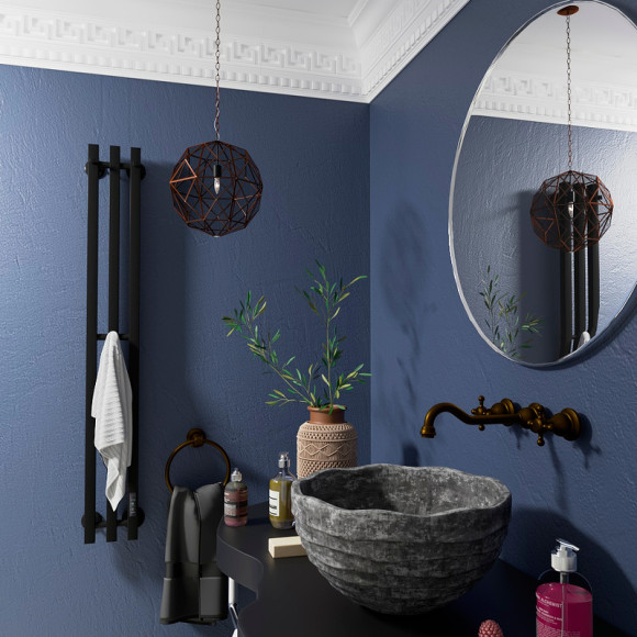 Электрический полотенцесушитель Маргроид Inaro профильный 1200x120 Inaro3v-12012-1081-9005R правый Черный матовый Электрический полотенцесушитель Маргроид Inaro профильный 1200x120 Inaro3v-12012-1081-9005R правый Черный матовый