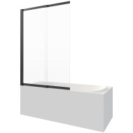 Шторка на ванну Berges River S Slider Black 98х145 065015 профиль Черный матовый стекло прозрачное Шторка на ванну Berges River S Slider Black 98х145 065015 профиль Черный матовый стекло прозрачное