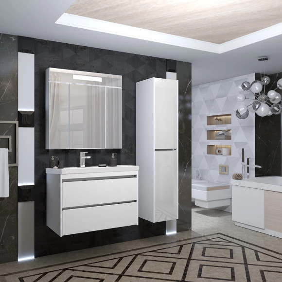 Тумба под раковину Opadiris Фреш 80 00-00007087 подвесная Белая Тумба под раковину Opadiris Фреш 80 00-00007087 подвесная Белая