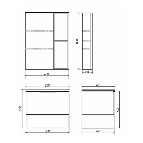 Тумба с раковиной Comforty Франкфурт 60 00-00004332 подвесная Бетон светлый Черная матовая Тумба с раковиной Comforty Франкфурт 60 00-00004332 подвесная Бетон светлый Черная матовая
