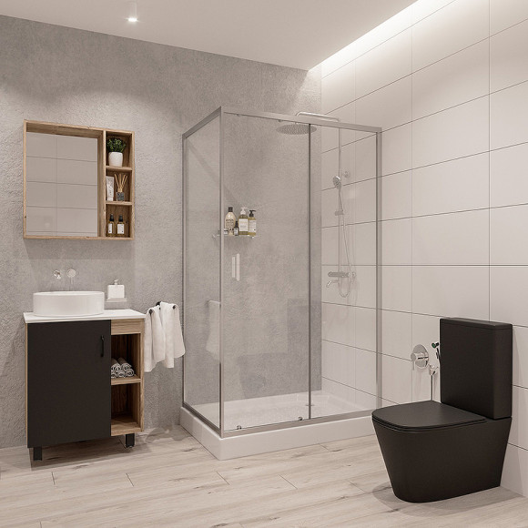 Душевой уголок Niagara Nova 120х80 NG-6612-08 профиль Хром стекло прозрачное Душевой уголок Niagara Nova 120х80 NG-6612-08 профиль Хром стекло прозрачное