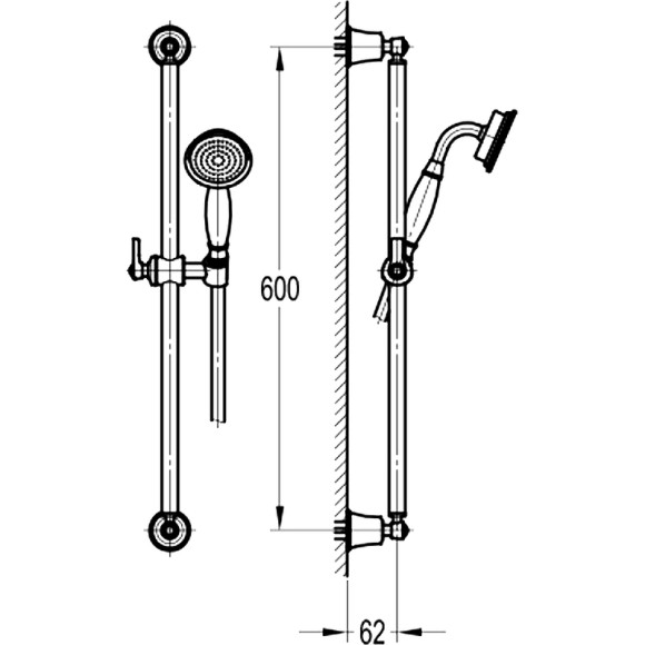 Душевой гарнитур Swedbe Terracotta Art 2533 Терракота Душевой гарнитур Swedbe Terracotta Art 2533 Терракота