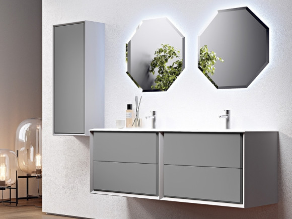 Зеркало Cezares 80 45079 с подсветкой многоугольное