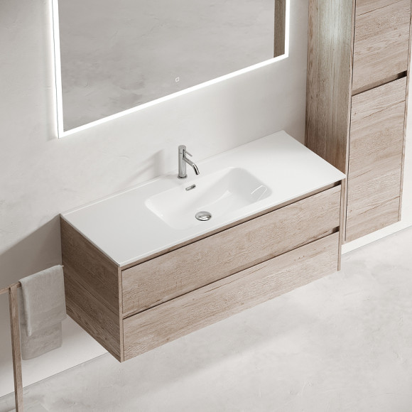 Тумба под раковину Sancos Libra 120 LB120-1EG подвесная Дуб галифакс натуральный