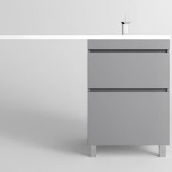 Тумба под раковину Style Line Даллас Леон 120 Люкс Plus СС-00002450 Серая