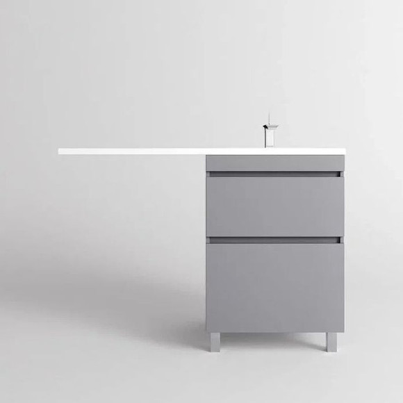 Тумба под раковину Style Line Даллас Леон 120 Люкс Plus СС-00002450 Серая Тумба под раковину Style Line Даллас Леон 120 Люкс Plus СС-00002450 Серая