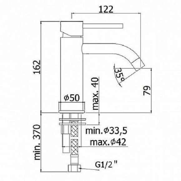 Смеситель для раковины Paffoni Light LIG071CR Хром