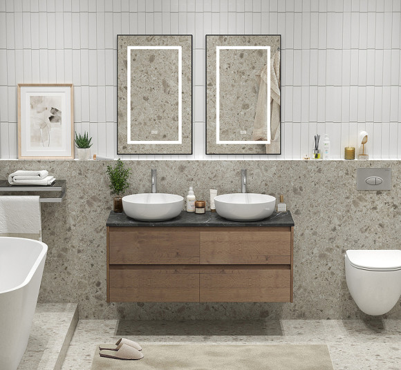 Тумба под раковину BelBagno Kraft 120 KRAFT-1200-4C-SO-2-RT подвесная Rovere Tabacco Тумба под раковину BelBagno Kraft 120 KRAFT-1200-4C-SO-2-RT подвесная Rovere Tabacco