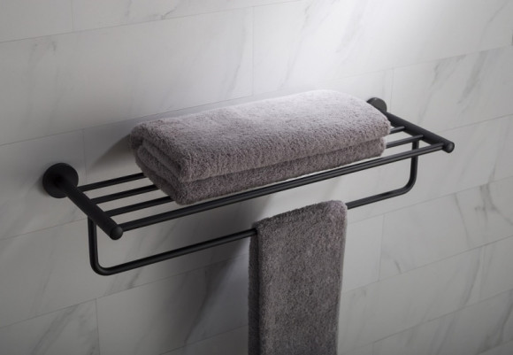 Полка для полотенец Timo Saona 13058/03 Черный Полка для полотенец Timo Saona 13058/03 Черный