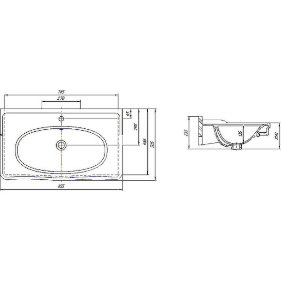 Комплект мебели для ванной ASB-Woodline Модерн 85 Рошфор с Белой патиной