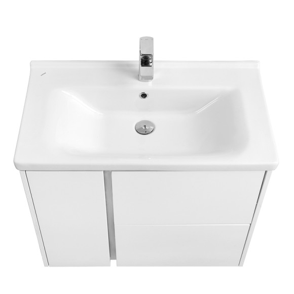 Тумба под раковину Aquaton Стоун 80 1A228201SX010 подвесная Белая