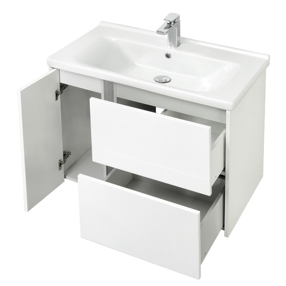 Тумба под раковину Aquaton Стоун 80 1A228201SX010 подвесная Белая