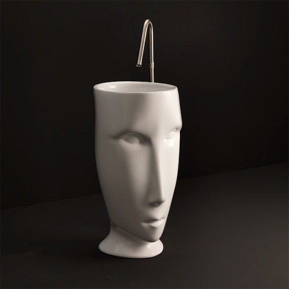 Раковина Kerasan Artwork Moloco 45 474001 Белая