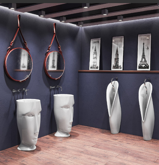 Раковина Kerasan Artwork Moloco 45 474001 Белая