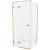 Душевой уголок New Trendy Avexa Gold 100х110 L EXK-1760 профиль Брашированное золото стекло прозрачное