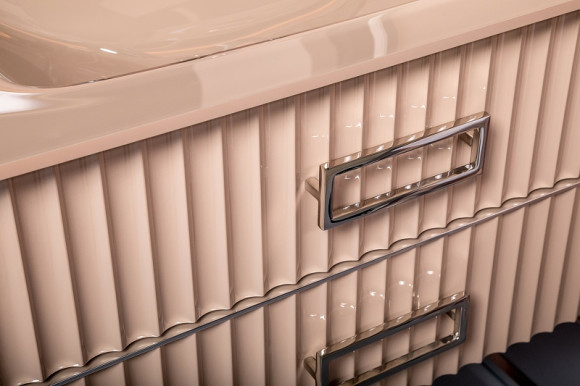 Тумба под раковину Boheme Armadi Art Monaco 100 866-100-CPCR Капучино глянец Хром