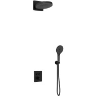 Душевая система Vincea Inspire VSFW-3I21T1MB с термостатом Черная матовая