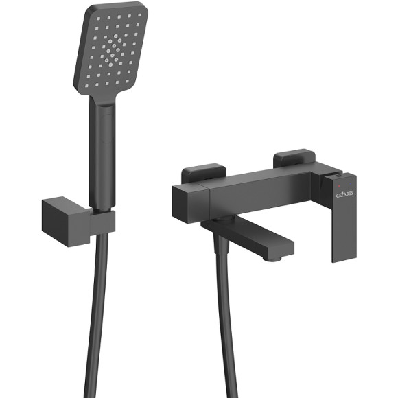 Смеситель для ванны Cezares Slider SLIDER-VD-NOP Черный матовый