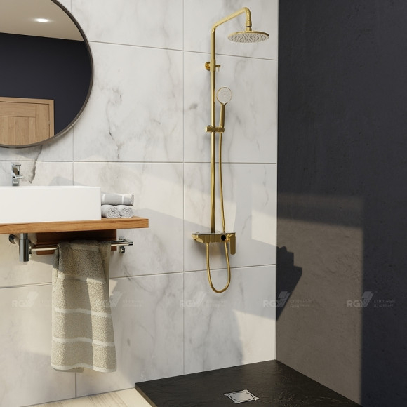 Душевая система RGW Shower Panels SP-33G 51140133-06 Золото Душевая система RGW Shower Panels SP-33G 51140133-06 Золото