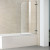 Шторка на ванну WeltWasser WW100 D1 80 10000001224 профиль Хром стекло прозрачное