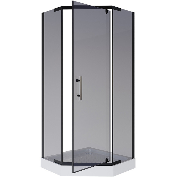 Душевой уголок Niagara Eco 100х100 NG-010-14DT профиль Черный стекло тонированное Душевой уголок Niagara Eco 100х100 NG-010-14DT профиль Черный стекло тонированное