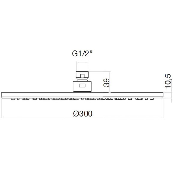 Верхний душ Webert AC1010015PVC Хром Верхний душ Webert AC1010015PVC Хром