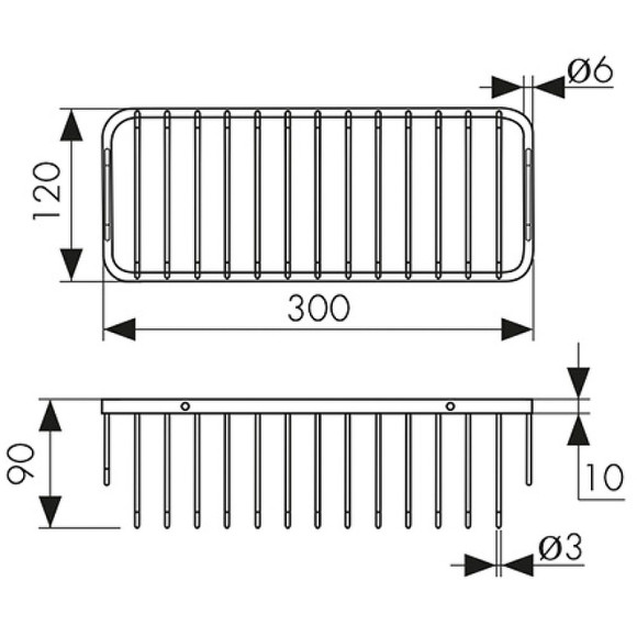 Полка корзина Kaiser KH-5230 Хром