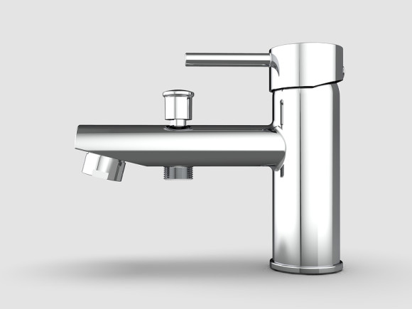 Смеситель на борт ванны GPD Espina MTK70 Хром