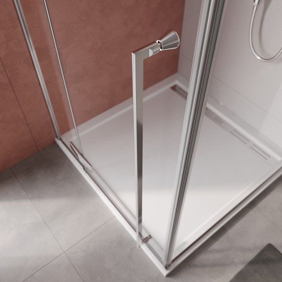 Душевой уголок Cezares Liner 90x90 L LINER-A-1-90-C-Cr-L профиль Хром стекло прозрачное Душевой уголок Cezares Liner 90x90 L LINER-A-1-90-C-Cr-L профиль Хром стекло прозрачное