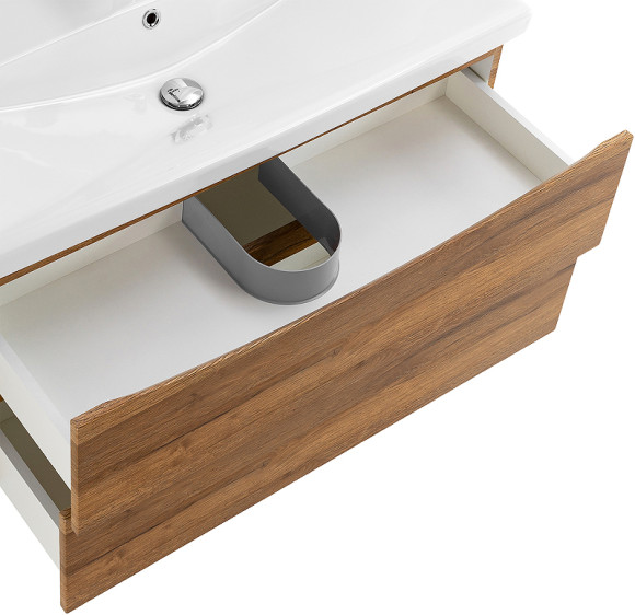 Тумба под раковину BelBagno Marino-Cer 100 MARINO-CER-1000-2C-SO-RR-P подвесная Rovere Rustico