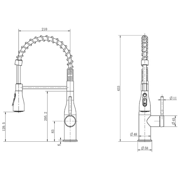 Смеситель для кухни Orange Boni M15-125ni Никель Смеситель для кухни Orange Boni M15-125ni Никель