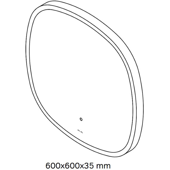 Зеркало AM.PM Func 60 M8FMOX0601WGS с подсветкой с ИК-сенсорным выключателем