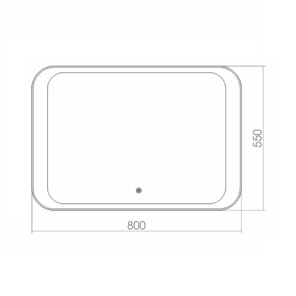Зеркало Azario Индиго 80 ФР-00001410 с подсветкой с сенсорным выключателем Зеркало Azario Индиго 80 ФР-00001410 с подсветкой с сенсорным выключателем