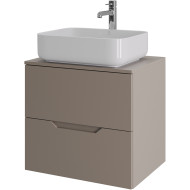Тумба с раковиной Orange Line 60 Li-60TuLMDF+B05-500W подвесная Латте матовый