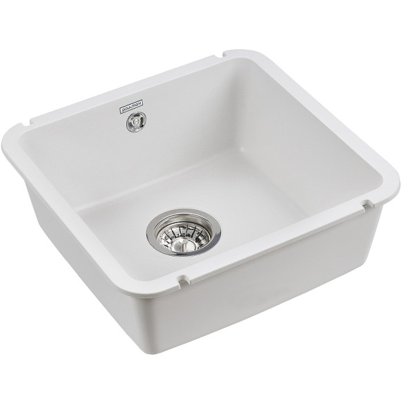 Кухонная мойка Paulmark Unter 45 PM204543-WH Белая Кухонная мойка Paulmark Unter 45 PM204543-WH Белая