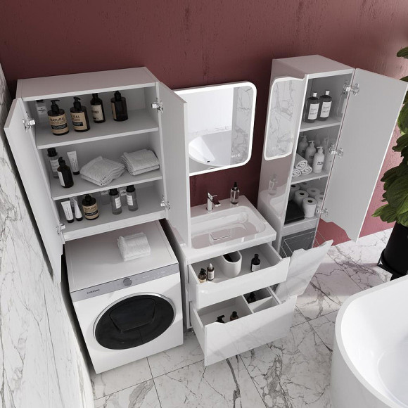 Тумба под раковину Style Line Марелла 60 Люкс Plus СС-00002396 Белый глянец антискрейтч Тумба под раковину Style Line Марелла 60 Люкс Plus СС-00002396 Белый глянец антискрейтч