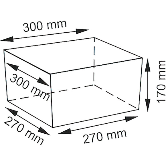 Корзина для аксессуаров WasserKRAFT Alme WB-150-M Темно-коричневая