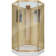 Душевая кабина Niagara Luxe NG-7799GBK 90x90 без гидромассажа