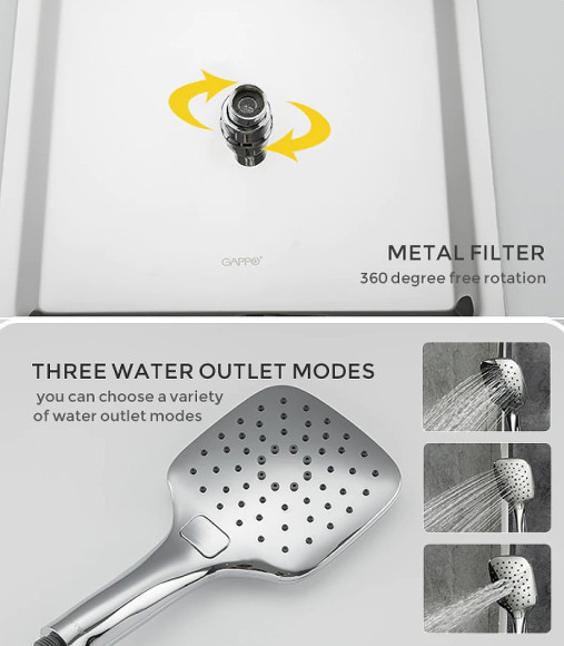 Душевая система Gappo G2418-1 Хром