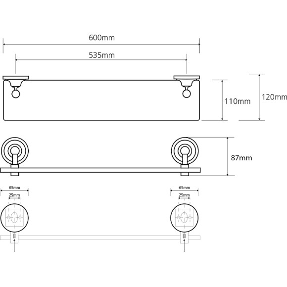 Стеклянная полка Bemeta Retro Gold and Сhrom 144202248 Золото Хром Стеклянная полка Bemeta Retro Gold and Сhrom 144202248 Золото Хром
