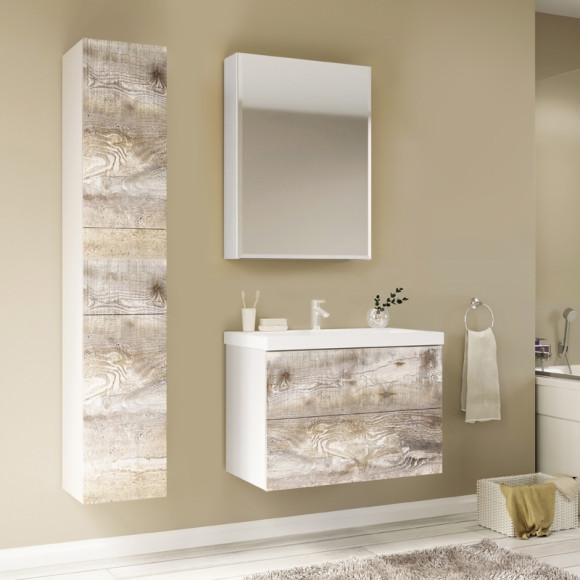 Тумба под раковину Marka One Mix 70П Push Бетон Тумба под раковину Marka One Mix 70П Push Бетон