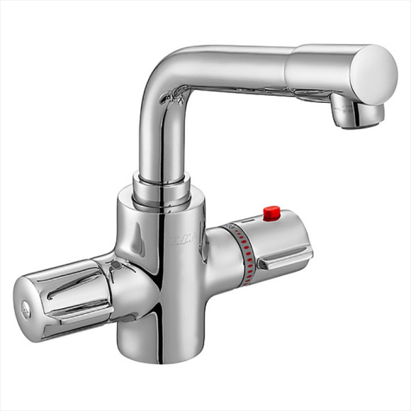 Смеситель для раковины E.C.A. Thermostatic 102108730 с термостатом Хром