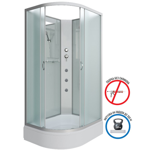 Душевая кабина Niagara Classic 130х90 R NG-33394-14RBKG с гидромассажем Душевая кабина Niagara Classic 130х90 R NG-33394-14RBKG с гидромассажем