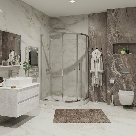 Душевой уголок Niagara Nova 120х80 NG-6621-08 профиль Хром стекло прозрачное Душевой уголок Niagara Nova 120х80 NG-6621-08 профиль Хром стекло прозрачное