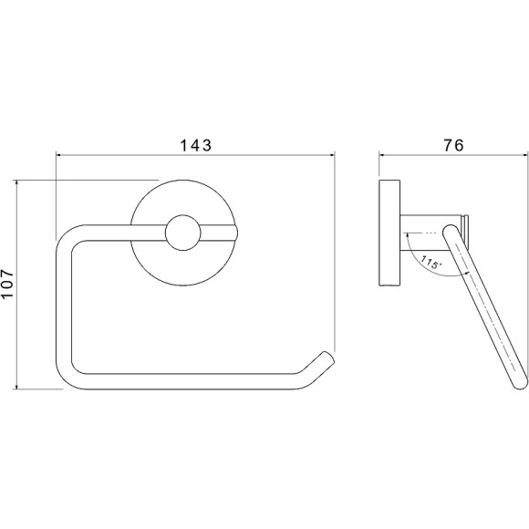 Держатель туалетной бумаги Aquatek Европа AQ4118MB Черный матовый Держатель туалетной бумаги Aquatek Европа AQ4118MB Черный матовый